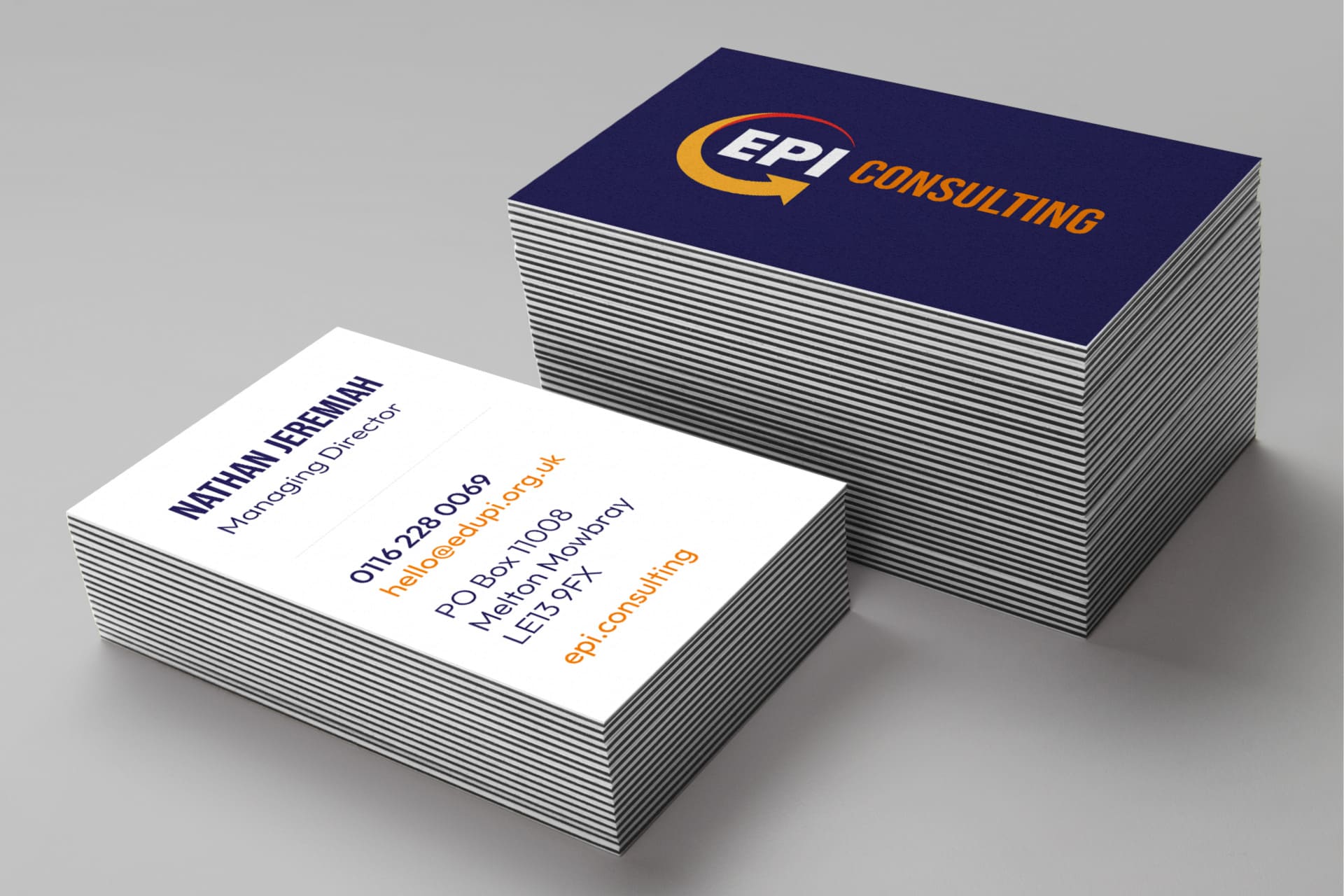 EPI Consulting business cards