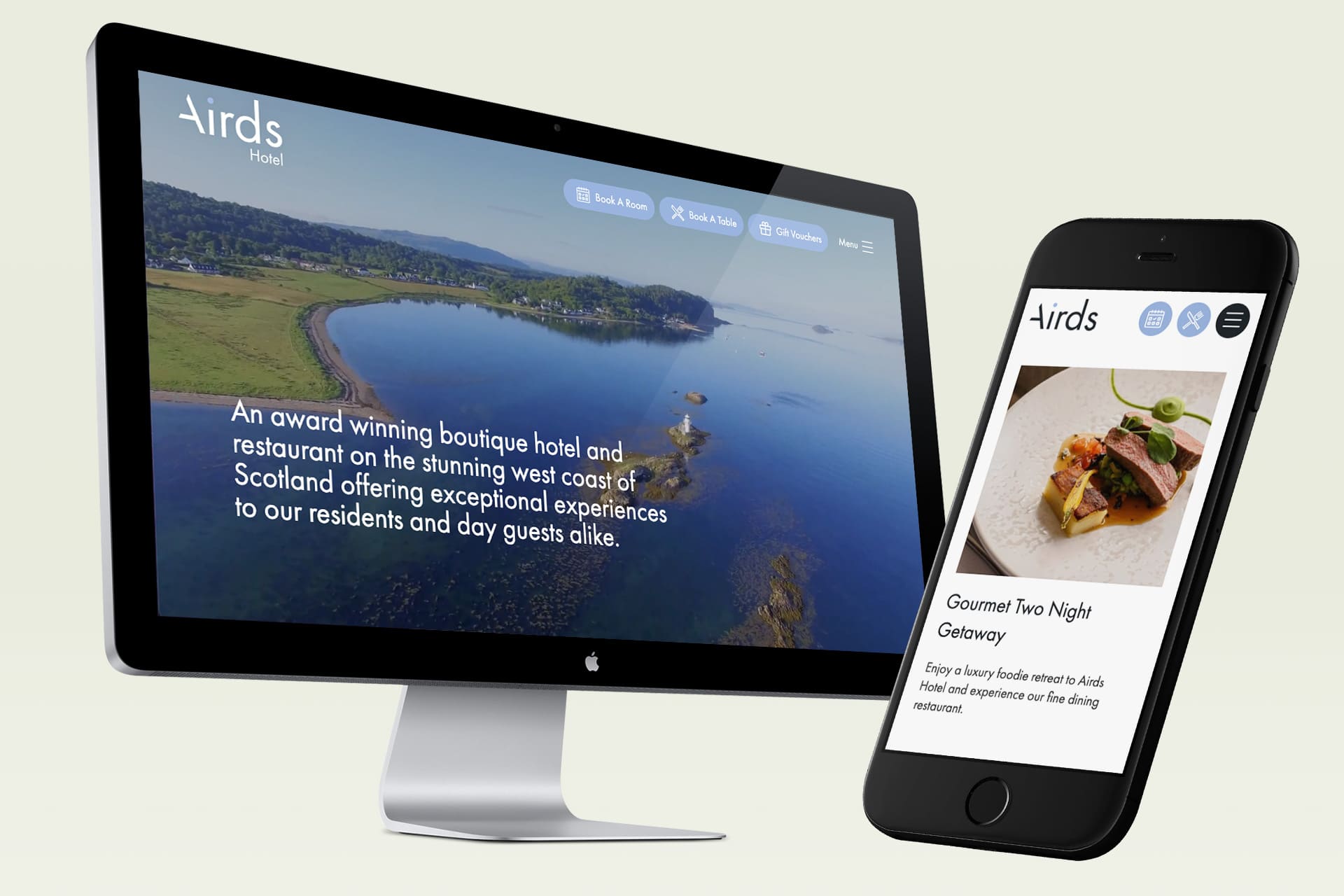 Airds Hotel website