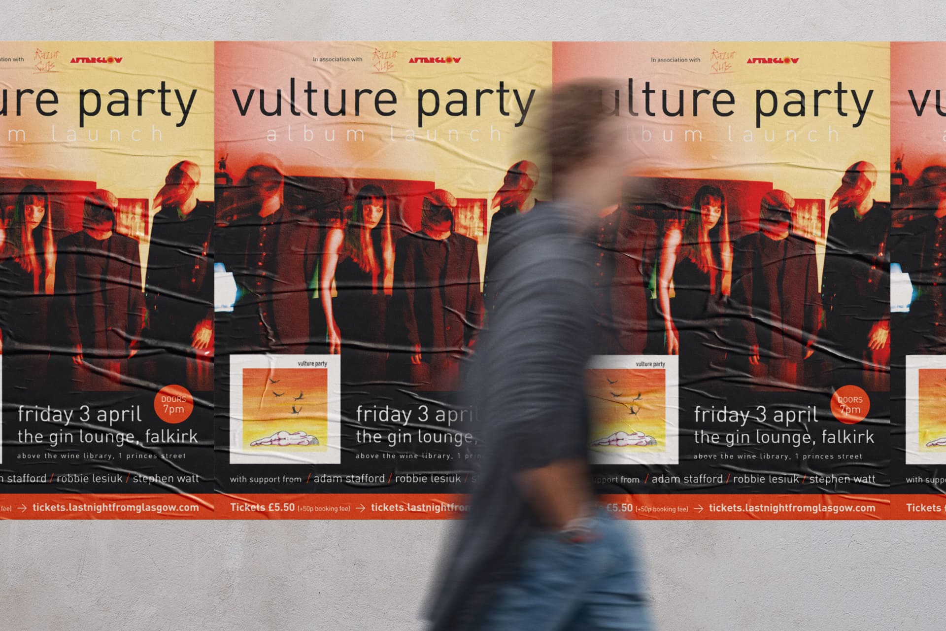 Vulture Party album launch poster
