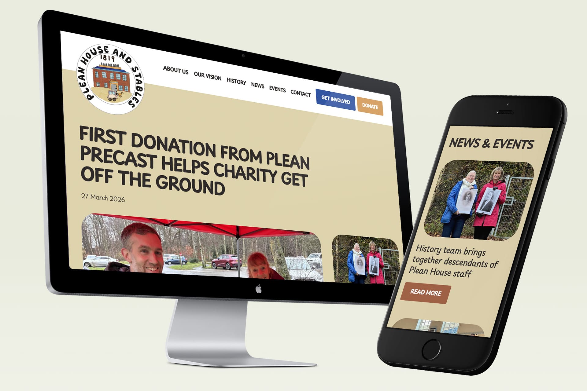 Plean House and Stables website Plean House and Stables website