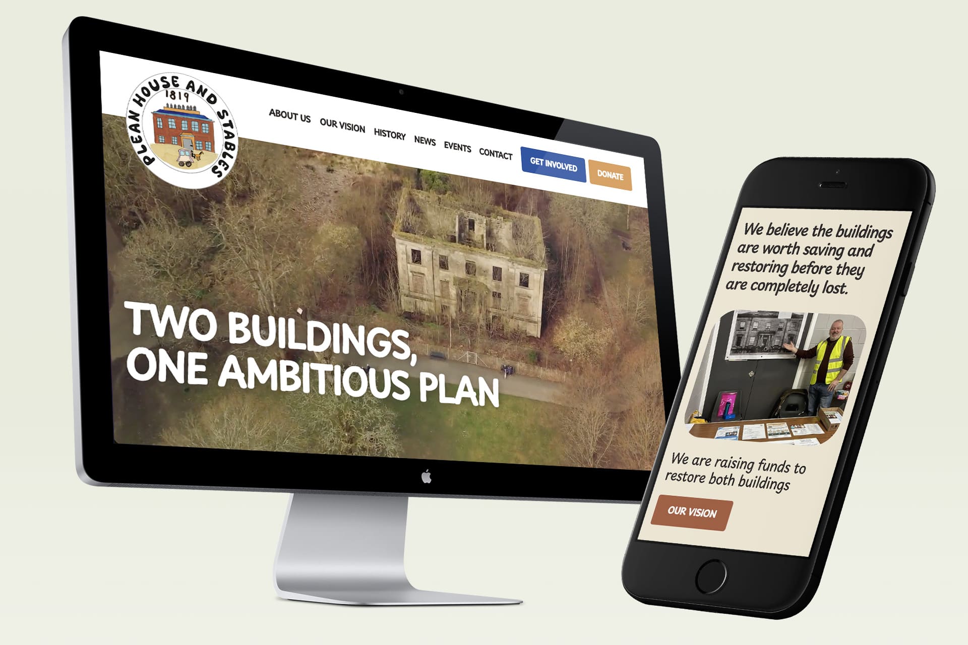 Plean House and Stables website